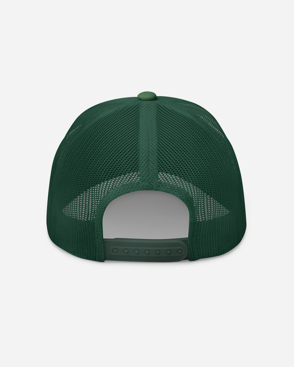 Tropical Escape Unisex Trucker Hat – Evergreen Flat Embroidery Summer Edition