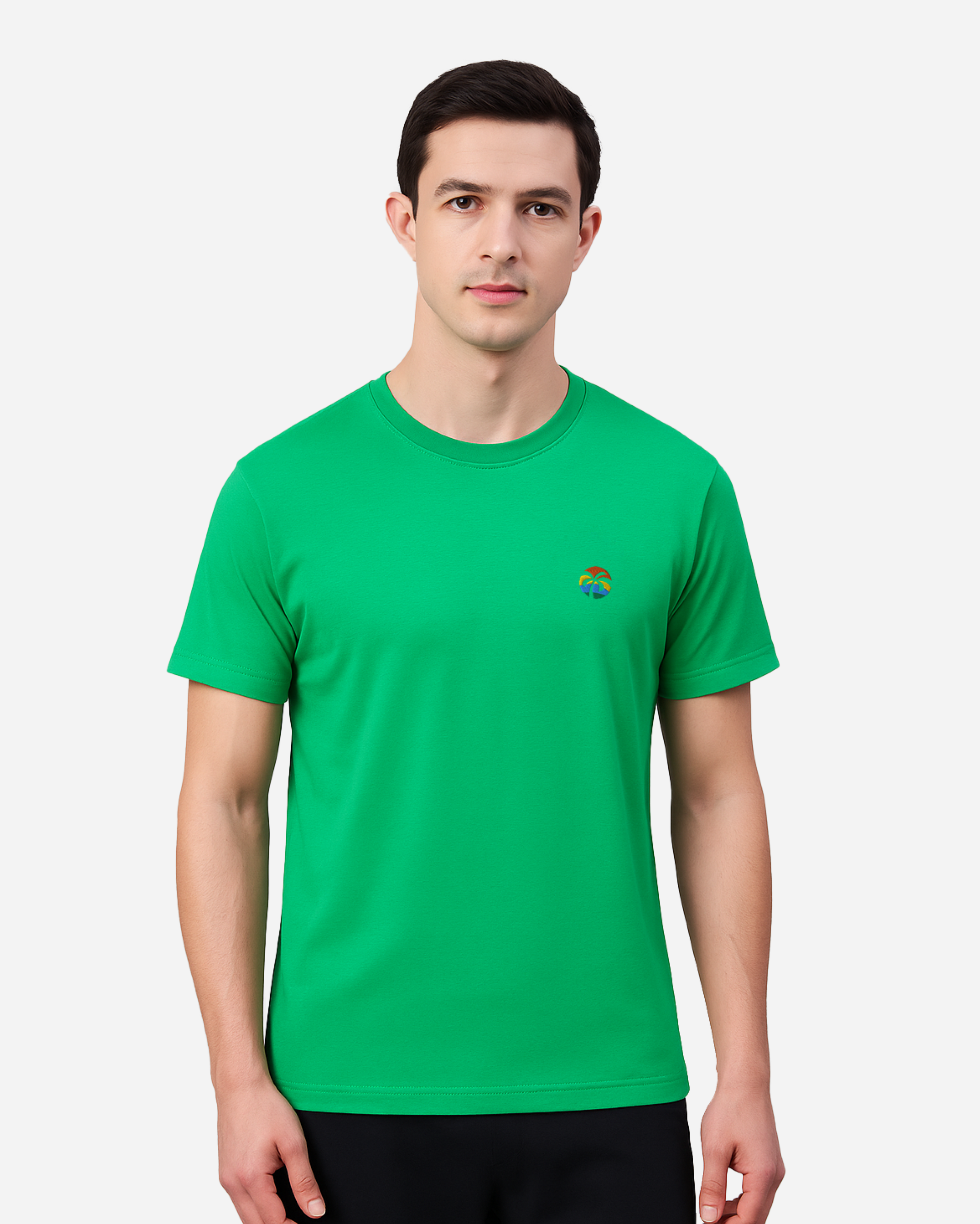 Tropical Escape Unisex T-Shirt – Premium Flat Embroidery Summer Streetwear