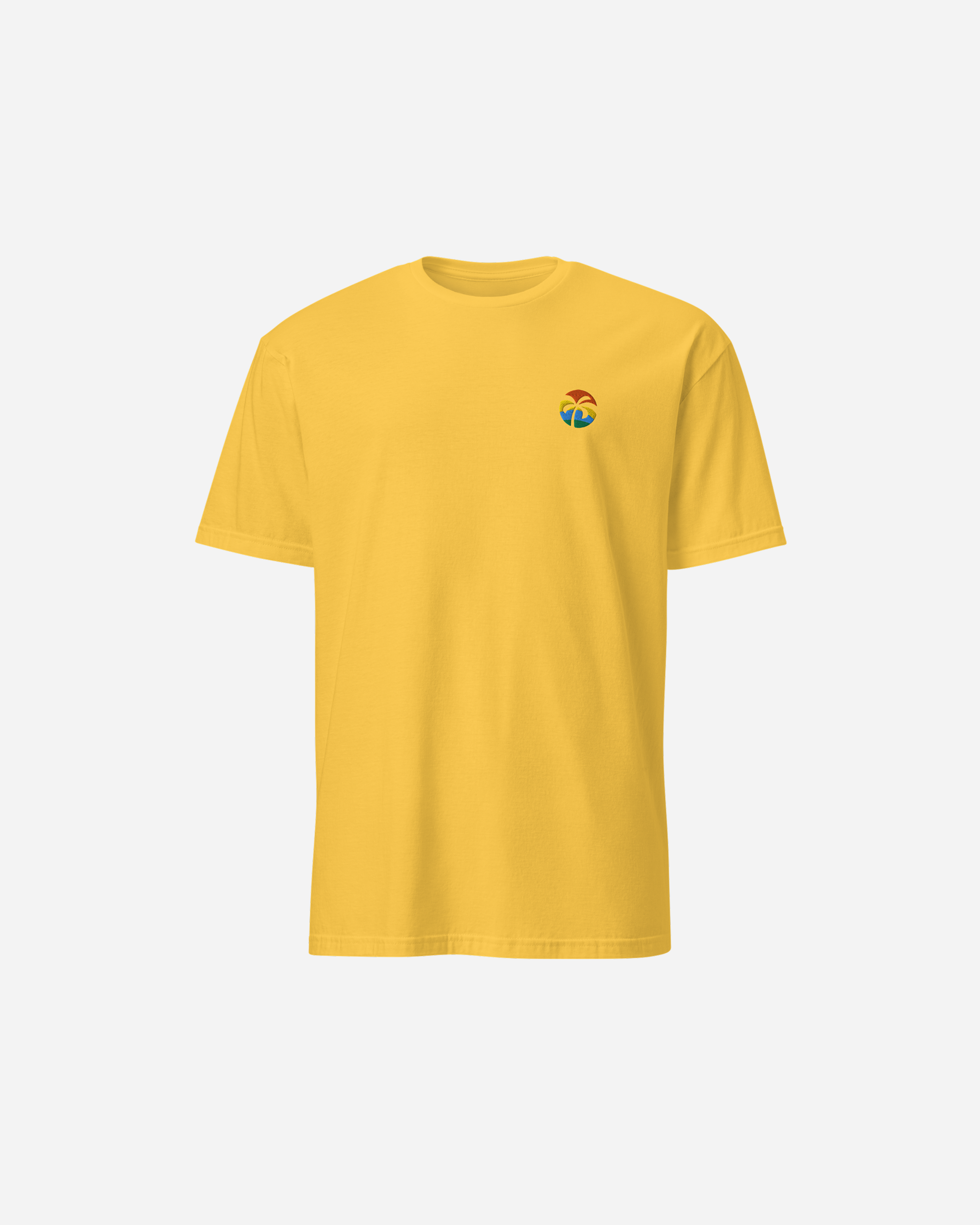 Tropical Escape Unisex T-Shirt – Premium Flat Embroidery Summer Streetwear