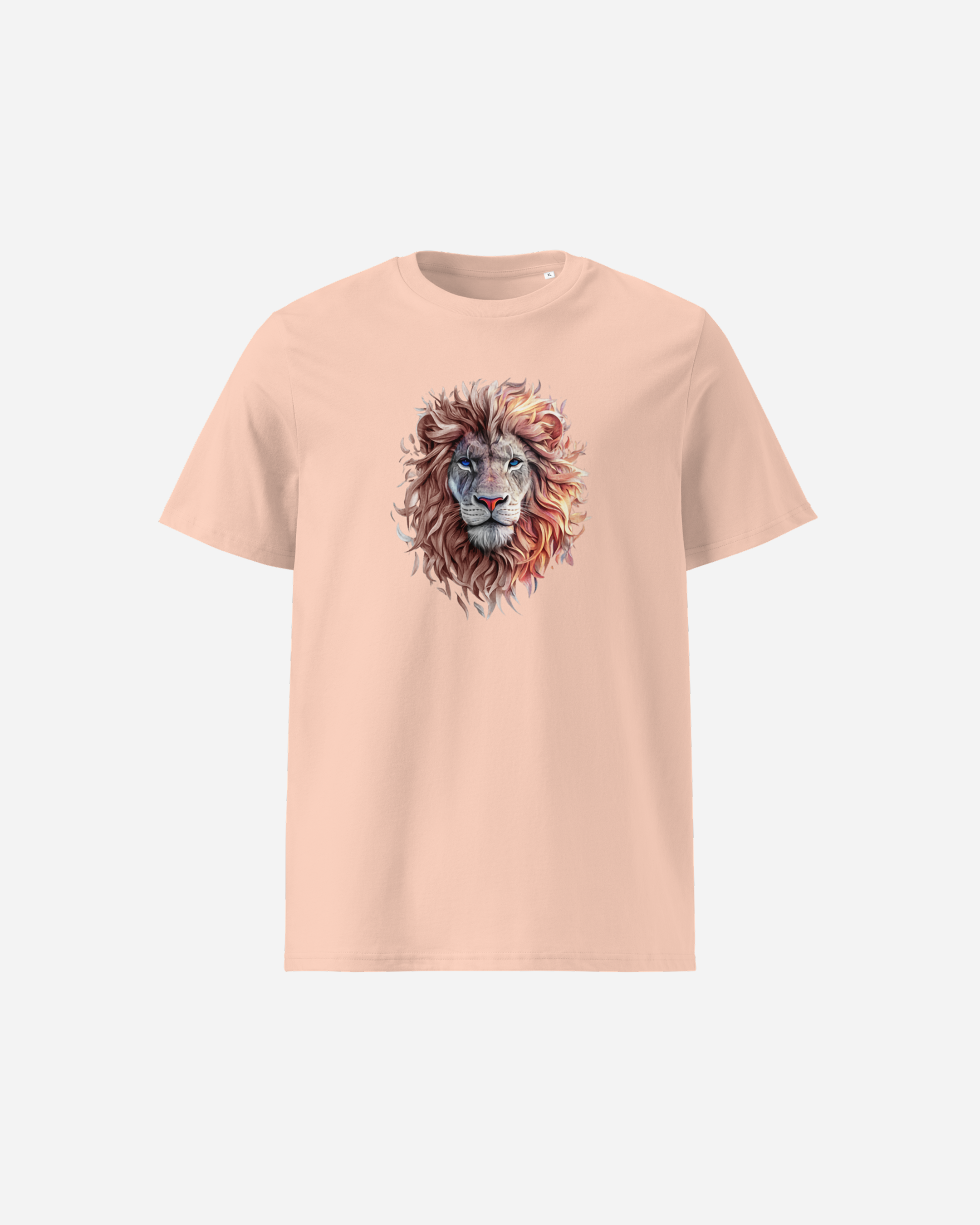 Majestic Lion Unisex T-Shirt – Fraiche Peche DTF Printed Animal Art Streetwear