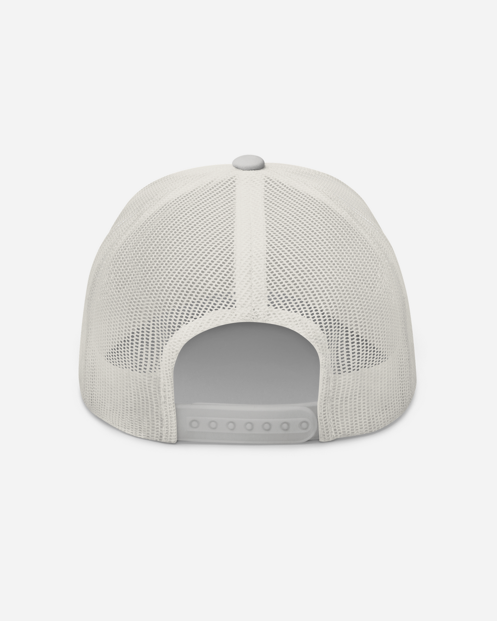 Thunder Eagle Unisex Trucker Hat – Silver & White Flat Embroidery Animal Collection