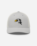 Thunder Eagle Unisex Trucker Hat – Silver & White Flat Embroidery Animal Collection