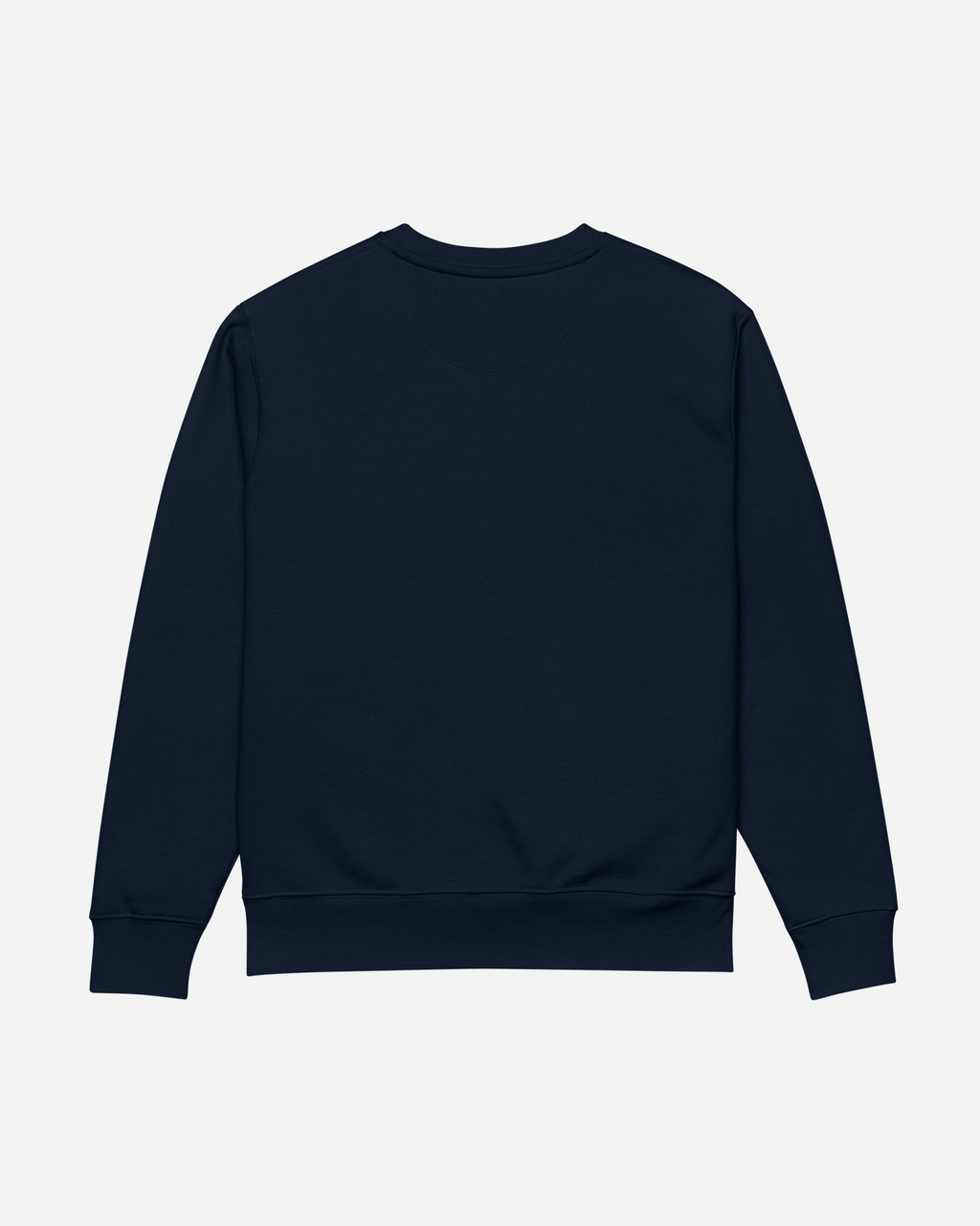 Mountain Skier Unisex Sweatshirt – Navy Flat Embroidery Outdoor Adventure Edition