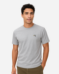 Thunder Eagle Unisex T-Shirt – Sport Grey Flat Embroidery Minimal Outdoor Edition
