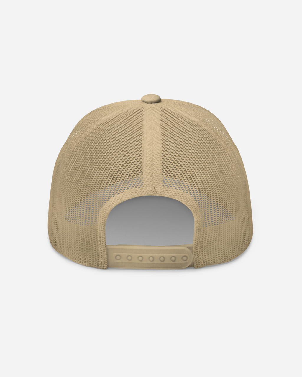 Regal Lion Unisex Trucker Hat – Khaki Flat Embroidery Animal Art Edition