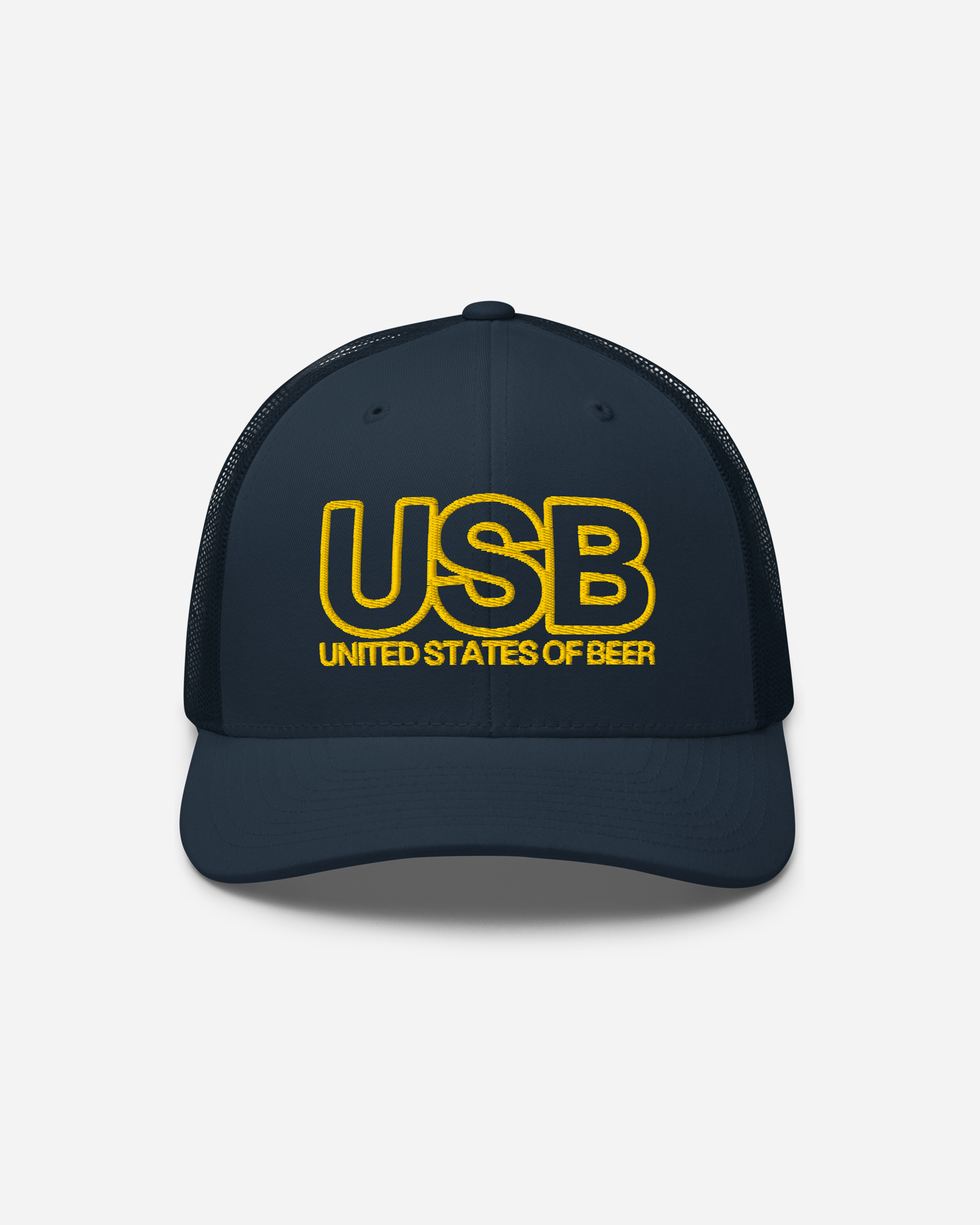USB Unisex Trucker Cap – Flat Embroidery Logo Hat