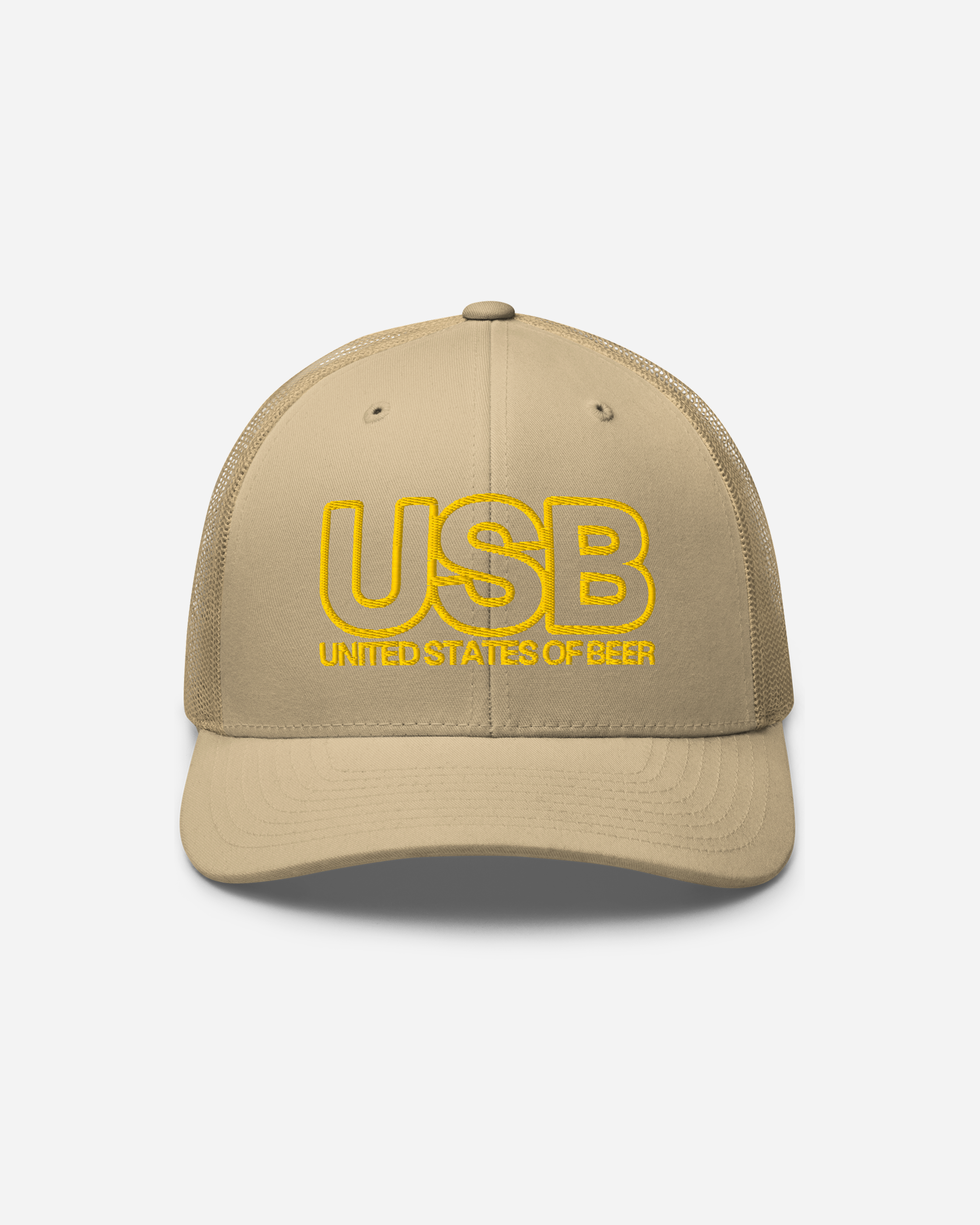 USB Unisex Trucker Cap – Flat Embroidery Logo Hat