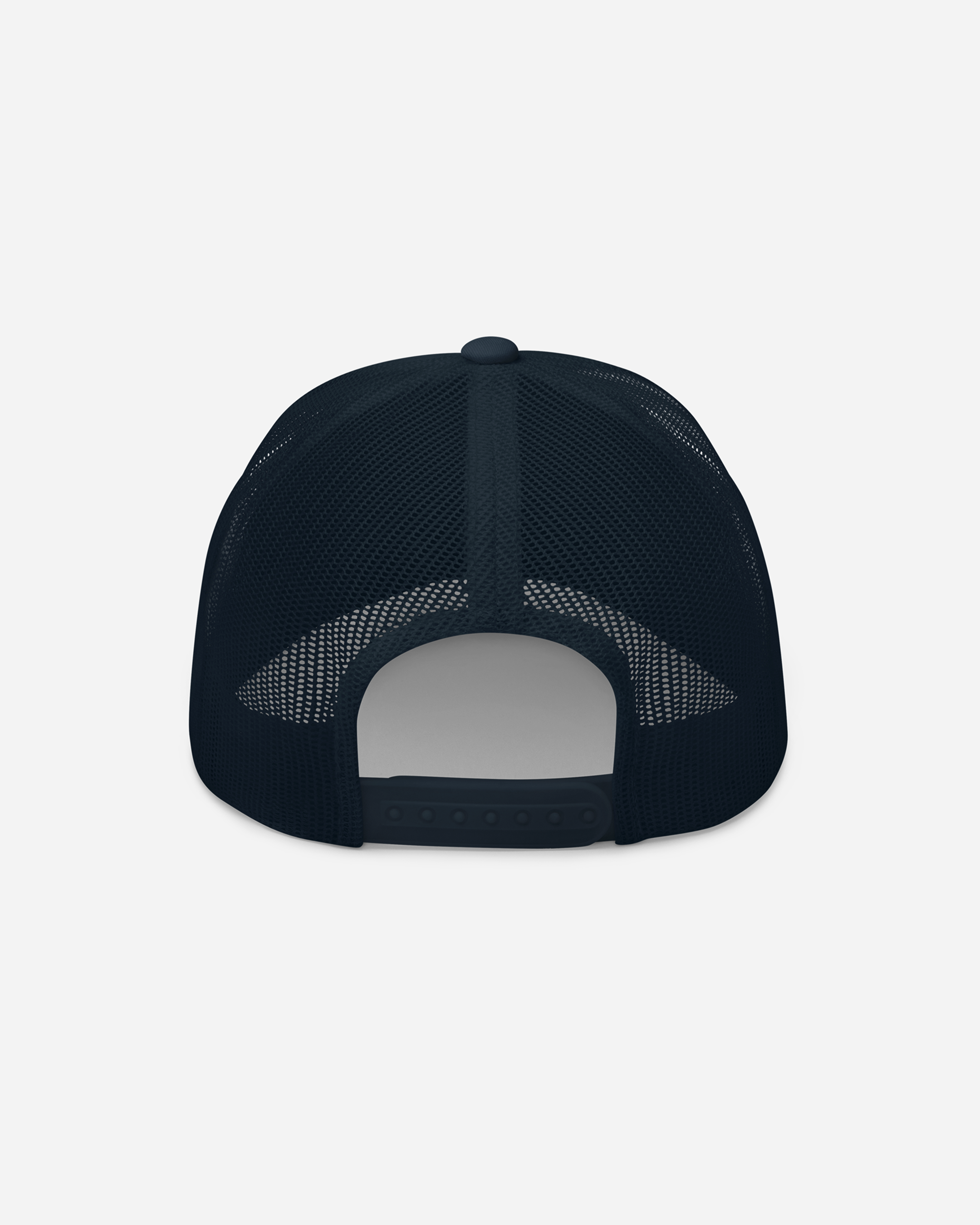 “In Beer We Trust” Navy Trucker Cap – Unisex Flat Embroidery Mesh Snapback Hat