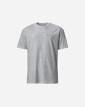 Unisex Sport Grey T-Shirt with Flat Embroidery Logo – Premium Cotton Crew Neck