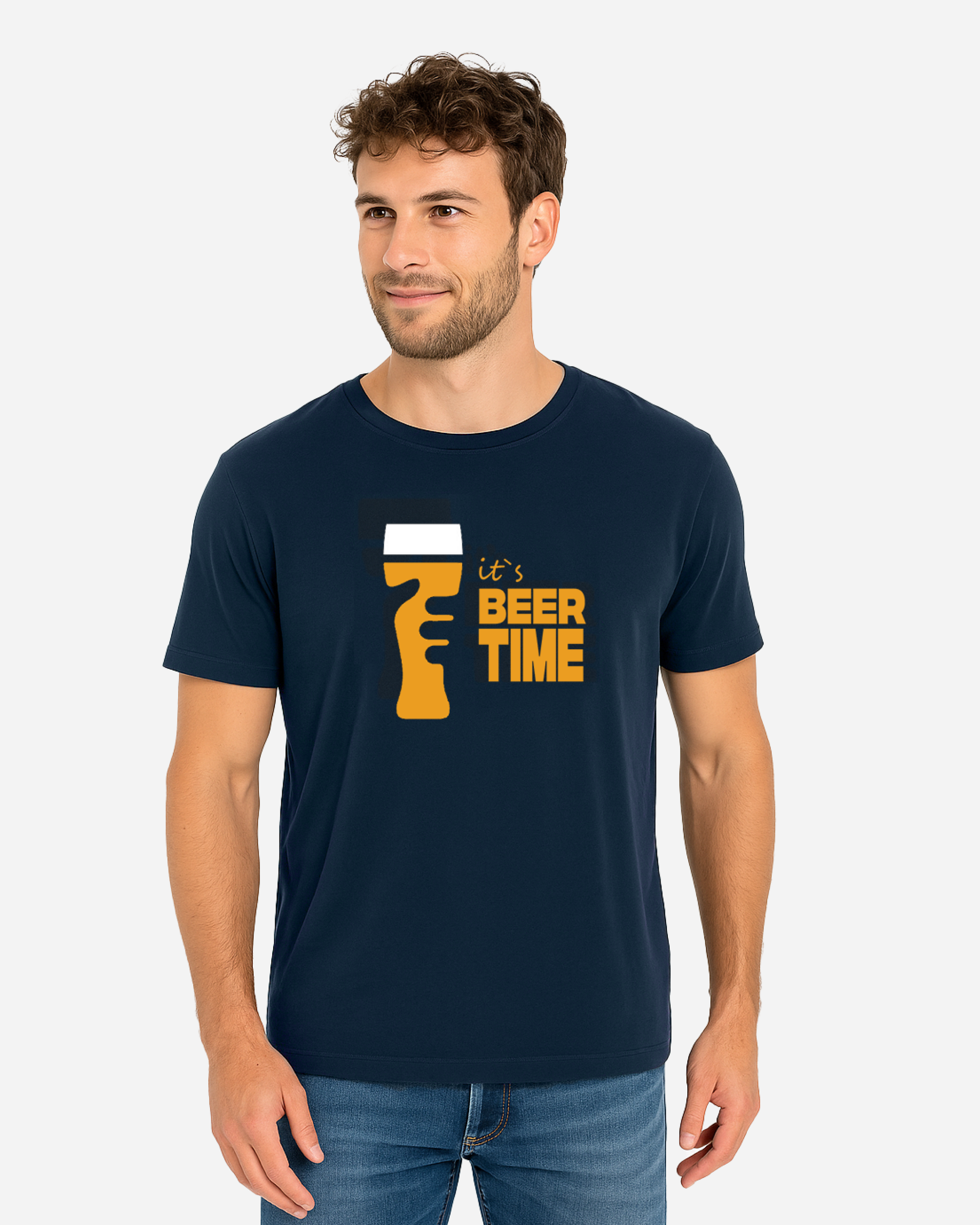 Its Beer Time Unisex T-Shirt –  DTF Print