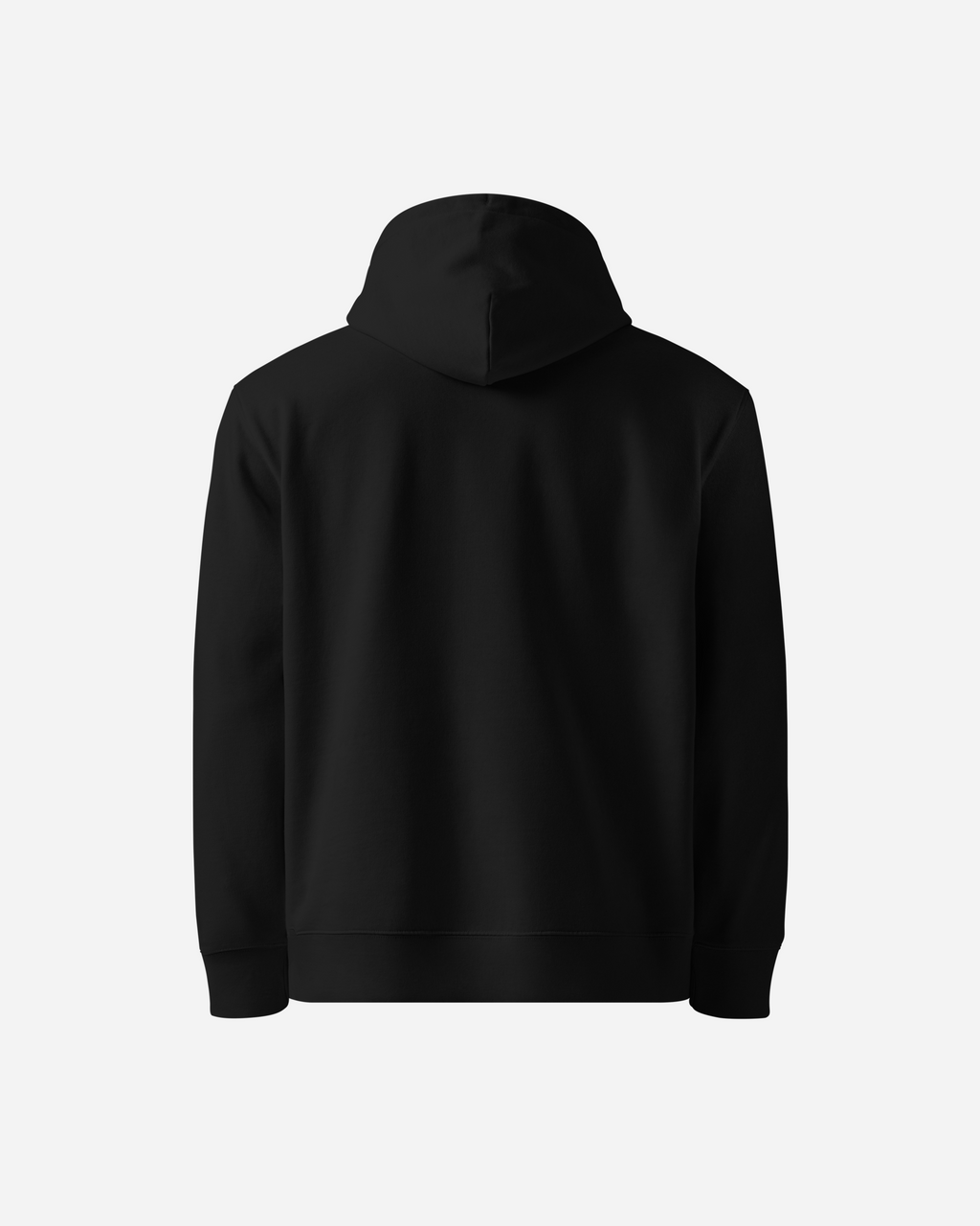 Mountain Skier Unisex Hoodie – Flat Embroidery Outdoor Adventure Edition Black (c)