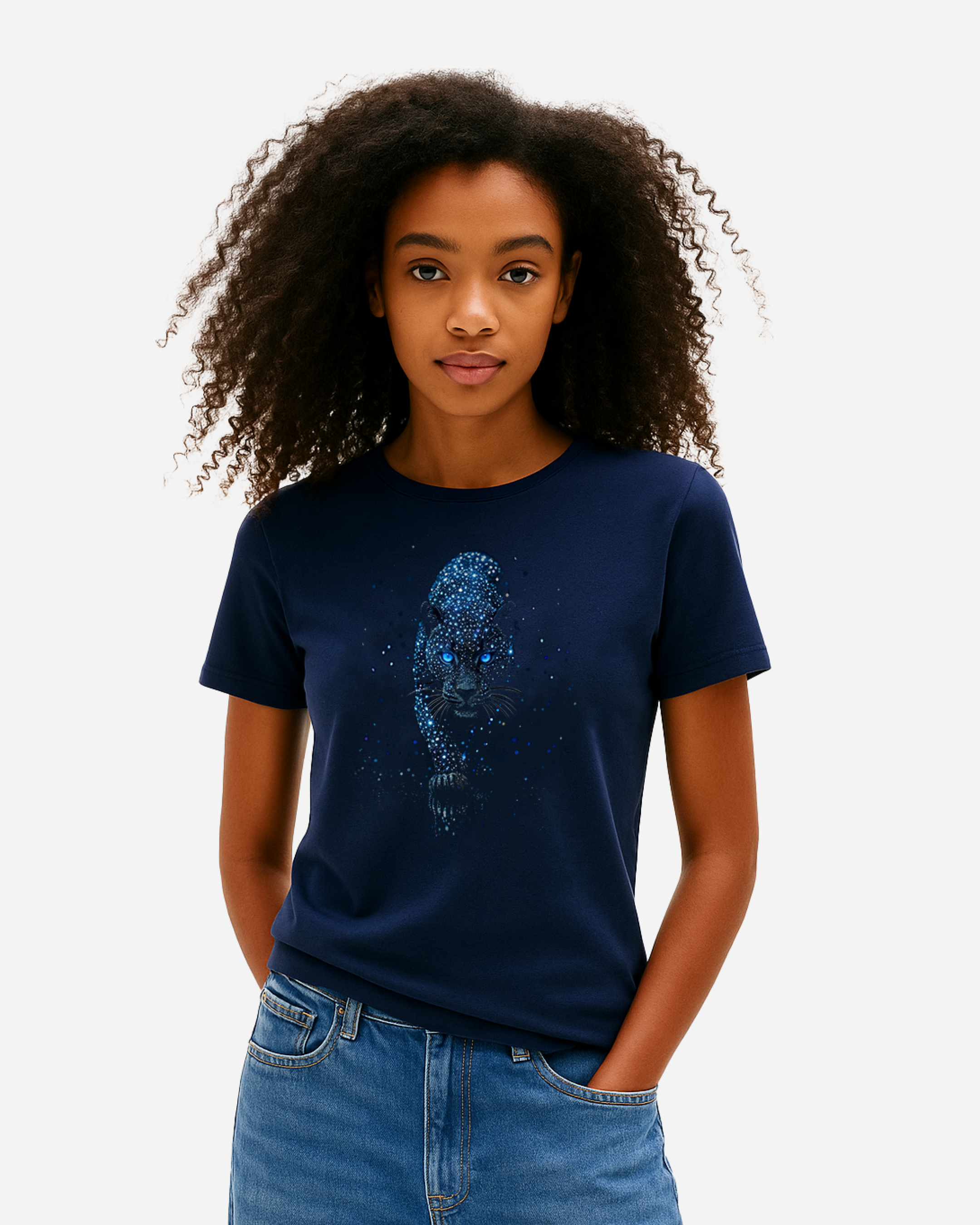 Midnight Panther Unisex T-Shirt – Premium DTF Printed Animal Art Streetwear